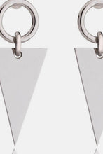Load image into Gallery viewer, Stainless Steel Triangle Dangle Earrings
