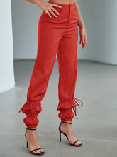 Load image into Gallery viewer, Drawstring Detail Ankle-Length Pants
