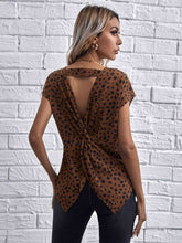 Load image into Gallery viewer, Twisted Open Back Blouse
