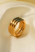 Load image into Gallery viewer, Triple-Layered Rhinestone Ring
