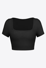 Load image into Gallery viewer, Square Neck Ribbed Crop Top
