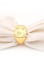 Load image into Gallery viewer, Textured Gold-Plated Ring
