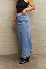 Load image into Gallery viewer, Front Slit Maxi Denim Skirt
