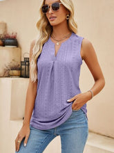 Load image into Gallery viewer, Eyelet Notched Tank
