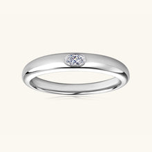 Load image into Gallery viewer, 925 Sterling Silver Inlaid Moissanite Ring
