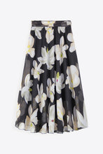 Load image into Gallery viewer, Full Size Floral Tie-Waist Skirt
