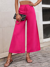 Load image into Gallery viewer, High Waist Slit Wide Leg Pants
