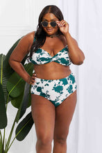 Load image into Gallery viewer, Marina West Swim Take A Dip Twist High-Rise Bikini in Forest
