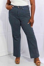 Load image into Gallery viewer, Judy Blue Cassidy Full Size High Waisted Tummy Control Striped Straight Jeans
