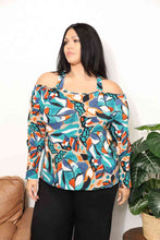 Load image into Gallery viewer, Sew In Love  Full Size High Neck Off Shoulder Criss Cross Top
