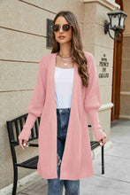 Load image into Gallery viewer, Open Front Lantern Sleeve Cardigan
