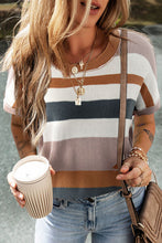 Load image into Gallery viewer, Round Neck Short Sleeve Sweater
