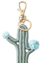 Load image into Gallery viewer, Cactus Keychain with Fringe
