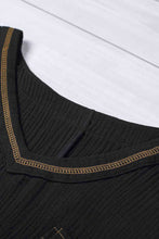 Load image into Gallery viewer, Textured V-Neck Half Sleeve Blouse
