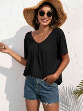 Load image into Gallery viewer, Lace Trim Short Sleeve Top
