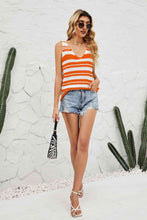 Load image into Gallery viewer, Striped V-Neck Knit Tank
