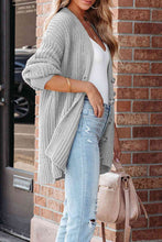 Load image into Gallery viewer, Full Size Button-Up V-Neck Long Sleeve Cardigan
