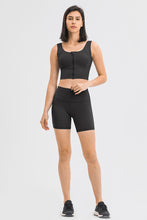 Load image into Gallery viewer, Zipper Front Sport Tank Top
