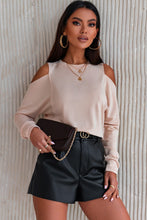 Load image into Gallery viewer, Cold-Shoulder Round Neck Top
