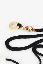Load image into Gallery viewer, Wood Ring Rope Belt
