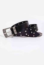 Load image into Gallery viewer, Double Row Studded PU Leather Belt
