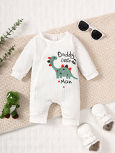 Load image into Gallery viewer, DADDY&#39;S LITTLE MAN Dinosaur Graphic Jumpsuit
