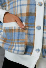 Load image into Gallery viewer, Plaid Button Down Jacket with Pockets
