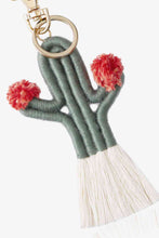 Load image into Gallery viewer, Cactus Keychain with Fringe
