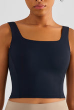 Load image into Gallery viewer, Square Neck Cropped Sports Tank
