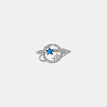 Load image into Gallery viewer, Planet Shape Inlaid Zircon 925 Sterling Silver Ring
