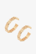 Load image into Gallery viewer, 18K Gold-Plated Alloy C-Hoop Earrings
