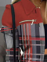 Load image into Gallery viewer, Printed Button Up Zip Detail Shacket
