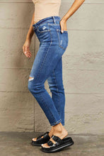 Load image into Gallery viewer, BAYEAS Mid Rise Distressed Slim Jeans
