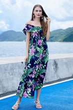 Load image into Gallery viewer, Full Size Ruffled Off-Shoulder Flutter Sleeve Maxi Dress
