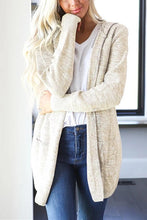 Load image into Gallery viewer, Heathered Open Front Cardigan with Pockets
