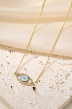 Load image into Gallery viewer, Evil Eye Pendant Gold Plated Chain Necklace

