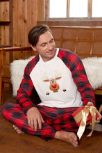 Load image into Gallery viewer, Rudolph Graphic Long Sleeve Top and Plaid Pants Set
