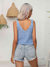 Load image into Gallery viewer, Twisted V-Neck Knit Tank
