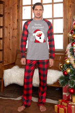 Load image into Gallery viewer, MERRY CHRISTMAS Graphic Top and Plaid Pants Set
