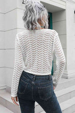 Load image into Gallery viewer, Drawstring V-Neck Long Sleeve Knit Top
