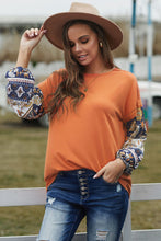 Load image into Gallery viewer, Floral Drop Shoulder Round Neck Top
