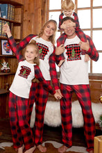 Load image into Gallery viewer, Graphic Top and Plaid Pants Set
