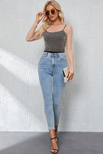 Load image into Gallery viewer, Pearl Long Sleeve Mesh Cropped Top
