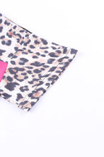Load image into Gallery viewer, Leopard Color Block Short Sleeve Tee
