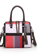 Load image into Gallery viewer, 4-Piece Color Block PU Leather Bag Set
