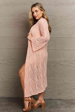 Load image into Gallery viewer, POL You Make Me Blush Open Front Maxi Cardigan
