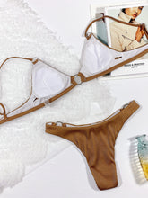 Load image into Gallery viewer, Plunge Spaghetti Strap Swim Set
