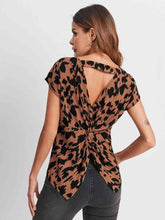 Load image into Gallery viewer, Twisted Open Back Blouse
