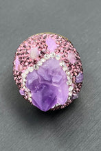 Load image into Gallery viewer, Random-Shape Natural Stone Rhinestone Ring
