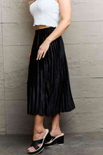 Load image into Gallery viewer, Ninexis Accordion Pleated Flowy Midi Skirt
